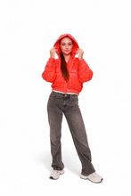 Load image into Gallery viewer, Lexi Cropped Jacket in Coral