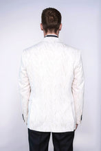 Load image into Gallery viewer, Patterned Shiny White Men Wedding Tuxedo Jacket - Wessi