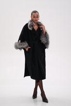 Load image into Gallery viewer, Saga®Furs Silver Fox Wool Alpaca Coat