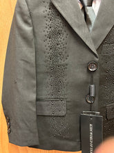 Load image into Gallery viewer, Kids World of USA Black Rhinestone 5-Piece Boys Suit