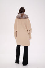 Load image into Gallery viewer, Saga®Furs Silver Fox Wool Alapca Coat