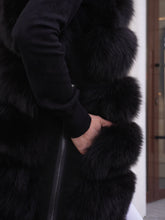 Load image into Gallery viewer, Genuine Polar Fox Fur Vest 90 cm