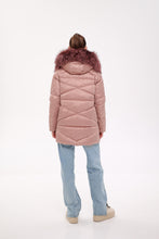 Load image into Gallery viewer, Genuine Silver Fox Fur Trim Down Insulated Parka