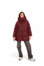 Load image into Gallery viewer, Burgundy Crush Insulated Bio-Down Coat