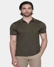 Load image into Gallery viewer, The Mercerized Cotton Polo (Olive)