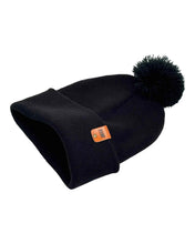 Load image into Gallery viewer, CPP1 HAAKWEAR PomPom Beanie - Made in USA - Midnight Black