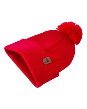 Load image into Gallery viewer, CPP1 HAAKWEAR PomPom Beanie - Made in USA - Scarlet Red
