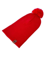 Load image into Gallery viewer, CPP1 HAAKWEAR PomPom Beanie - Made in USA - Scarlet Red
