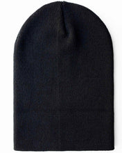 Load image into Gallery viewer, CS101 HAAKWEAR Traditional Silent Cuffed Beanie, Midnight Black