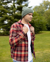 Load image into Gallery viewer, CS107 HAAKWEAR Traditional Silent Cuffed Beanie, Forest Green