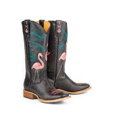Load image into Gallery viewer, Tin Haul Flamingo - Women's Leather Cowgirl Boot