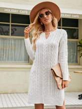Load image into Gallery viewer, Cable Knit Midi Sweater Dress | NCS