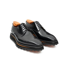 Load image into Gallery viewer, Calf leather business dress derby shoes Black