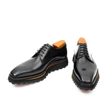 Load image into Gallery viewer, Calf leather business dress derby shoes Black