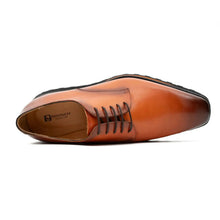 Load image into Gallery viewer, Calf leather business dress derby shoes Brown