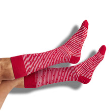 Load image into Gallery viewer, Cardinal / White Mixed Socks 4 Pack -B