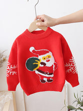 Load image into Gallery viewer, Children's Cartoon Pattern Red Thickened Christmas Sweater | NCS