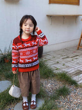 Load image into Gallery viewer, Children's Snowflake Reindeer Christmas Parent-Child Sweater | NCS