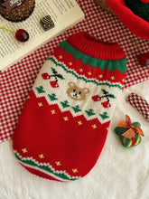 Load image into Gallery viewer, Christmas Cherry Bear Pet Sweater | NCS