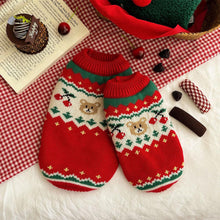 Load image into Gallery viewer, Christmas Cherry Bear Pet Sweater | NCS