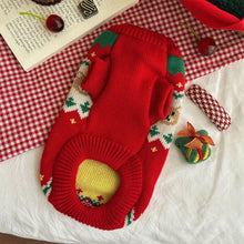 Load image into Gallery viewer, Christmas Cherry Bear Pet Sweater | NCS