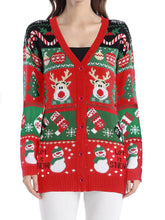 Load image into Gallery viewer, Christmas Long Sleeve Casual Cardigan Sweater | NCS