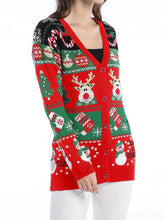 Load image into Gallery viewer, Christmas Long Sleeve Casual Cardigan Sweater | NCS