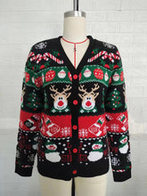 Load image into Gallery viewer, Christmas Long Sleeve Casual Cardigan Sweater | NCS