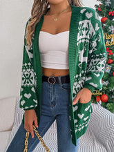 Load image into Gallery viewer, Christmas Reindeer Long Sleeve Cardigan Sweater | NCS