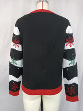 Load image into Gallery viewer, Christmas Tree Embroidery Crew Neck Ugly Christmas Sweater | NCS