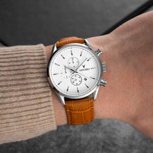 Load image into Gallery viewer, The Chrono S2 40mm - Silver/Tan