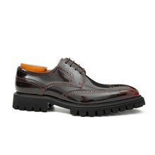Load image into Gallery viewer, Claret derby brogue shoes