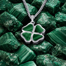 Load image into Gallery viewer, Clover Pendant - Malachite