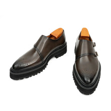 Load image into Gallery viewer, Coffee Double - Monk Chunky Loafers