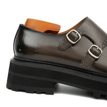 Load image into Gallery viewer, Coffee Double - Monk Chunky Loafers