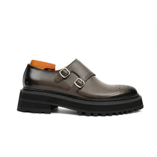 Load image into Gallery viewer, Coffee Double - Monk Chunky Loafers