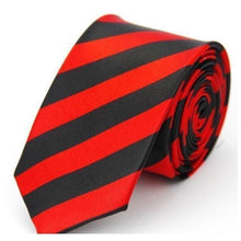 Load image into Gallery viewer, Colorful Plaids & Stripes Collection Skinny Ties - 20 Colors & Styles