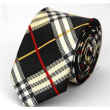 Load image into Gallery viewer, Colorful Plaids & Stripes Collection Skinny Ties - 20 Colors & Styles