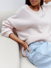 Load image into Gallery viewer, Colorful Loose Fit V-Neck Long Sleeve Sweater | NCS