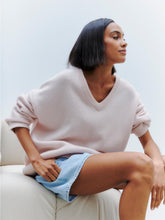 Load image into Gallery viewer, Colorful Loose Fit V-Neck Long Sleeve Sweater | NCS