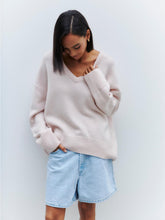Load image into Gallery viewer, Colorful Loose Fit V-Neck Long Sleeve Sweater | NCS