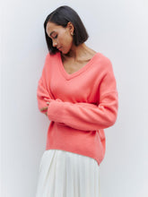 Load image into Gallery viewer, Colorful Loose Fit V-Neck Long Sleeve Sweater | NCS