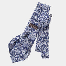 Load image into Gallery viewer, Novara - Printed Silk Tie - Navy