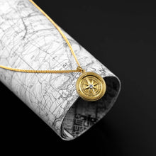 Load image into Gallery viewer, Compass Pendant - 14K Gold