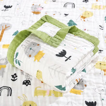 Load image into Gallery viewer, 100% Cotton 6-Layer Unicorn Baby Swaddle Blanket - # BAGE41210024
