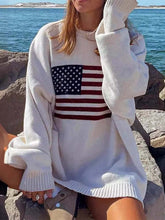 Load image into Gallery viewer, Cozy & Patriotic American Flag Knit Sweater | NCS