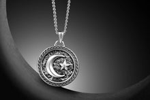 Load image into Gallery viewer, Star & Crescent Amulet - Sterling Silver