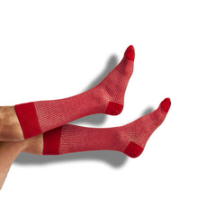Load image into Gallery viewer, Crimson / White Mixed Socks 8 Pack