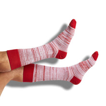 Load image into Gallery viewer, Crimson Marl Dress Socks