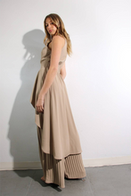 Load image into Gallery viewer, Escape to Milan Taupe Pleated Pants Set
